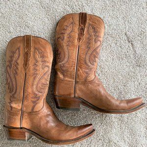 Lucchese Womens Savannah Cowboy Boot, Size 10